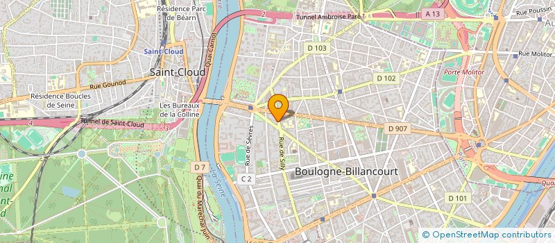 localisation de l'entreprise MONSIEUR JEAN-YVES QUELLET à BOULOGNE-BILLANCOURT
