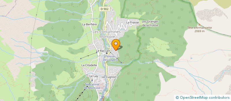 localisation de l'entreprise MONSIEUR JEAN-YVES RAFFORT  LES CONTAMINES-MONTJOIE