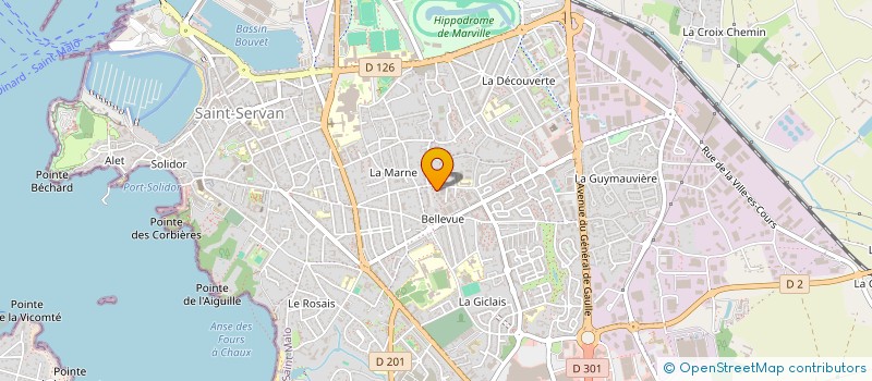 localisation de l'entreprise MONSIEUR JEAN-YVES RAOULT à SAINT-MALO