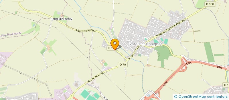 localisation de l'entreprise MONSIEUR JEAN-YVES RASETTI  VAROIS-ET-CHAIGNOT