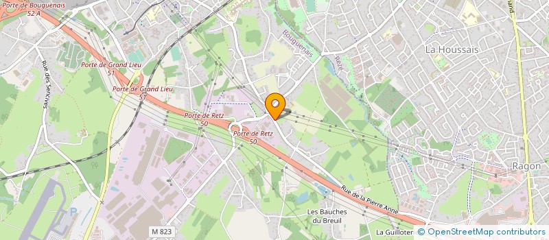 localisation de l'entreprise MONSIEUR JEAN-YVES REDOR  BOUGUENAIS