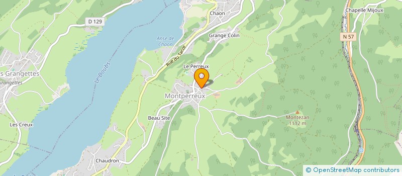 localisation de l'entreprise MONSIEUR JEAN YVES RIGOLOT  MONTPERREUX