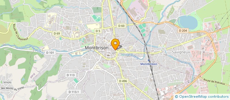 localisation de l'entreprise MONSIEUR JEAN YVES ROCHE à MONTBRISON