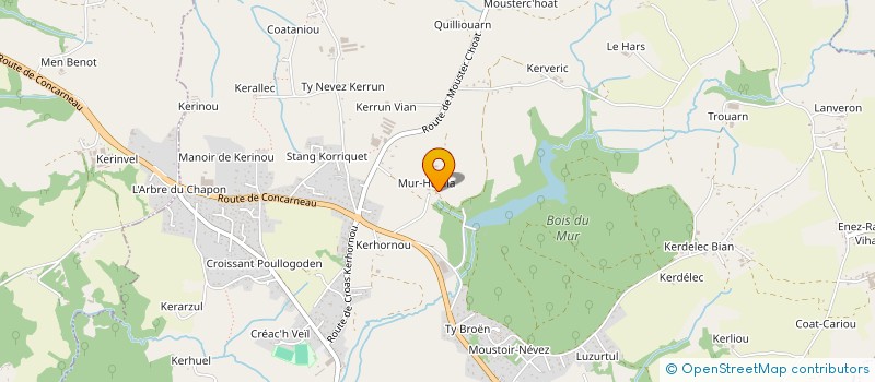 localisation de l'entreprise MONSIEUR JEAN-YVES ROCUET  SAINT-EVARZEC