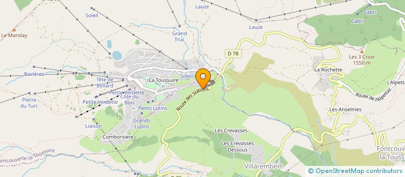 localisation de l'entreprise MONSIEUR JEAN-YVES ROLL  VILLAREMBERT