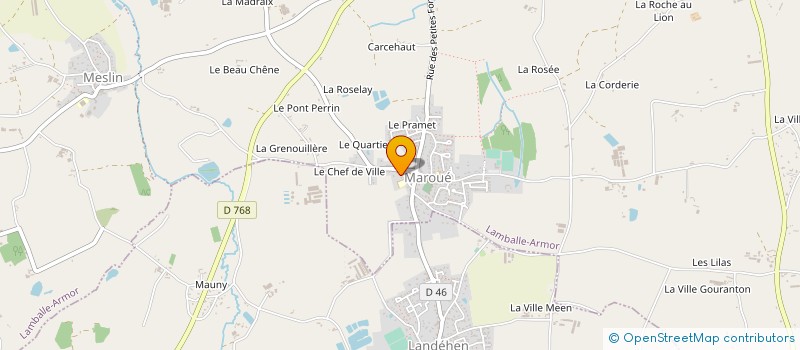 localisation de l'entreprise MONSIEUR JEAN YVES ROUAULT à LAMBALLE-ARMOR