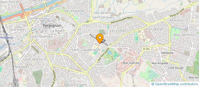 localisation de l'entreprise MONSIEUR JEAN-YVES ROUSSET  PERPIGNAN