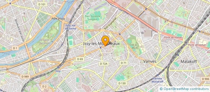 localisation de l'entreprise MONSIEUR JEAN-YVES RUAUX à ISSY-LES-MOULINEAUX