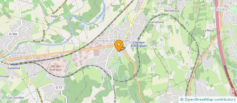 localisation de l'entreprise MONSIEUR JEAN-YVES RUET  CIVRIEUX-D'AZERGUES