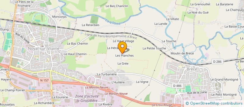 localisation de l'entreprise MONSIEUR JEAN-YVES SAFFRAY à BRECE