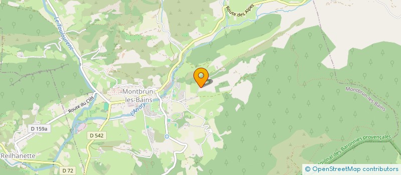localisation de l'entreprise MONSIEUR JEAN-YVES SAISSE  MONTBRUN-LES-BAINS