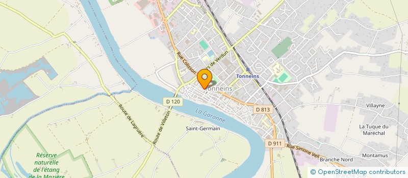 localisation de l'entreprise MONSIEUR JEAN YVES TESTARD  TONNEINS