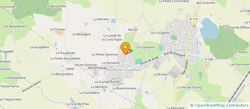 localisation de l'entreprise MONSIEUR JEAN-YVES THEBAULT à LOIRON-RUILLE