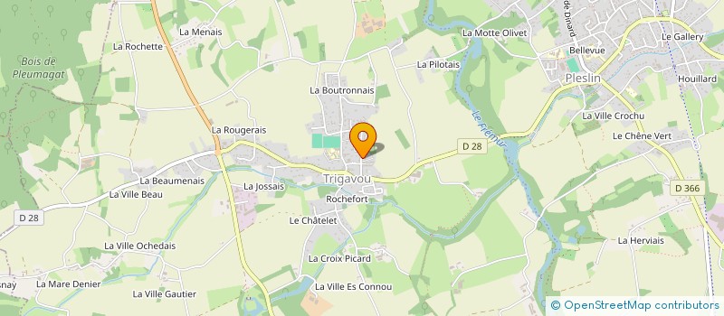 localisation de l'entreprise MONSIEUR JEAN-YVES VAILLANT à PLESLIN-TRIGAVOU