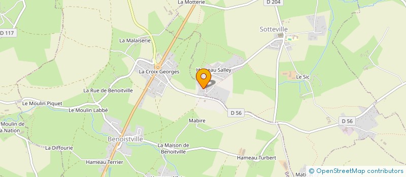 localisation de l'entreprise MONSIEUR JEAN-YVES VILLETTE  SOTTEVILLE