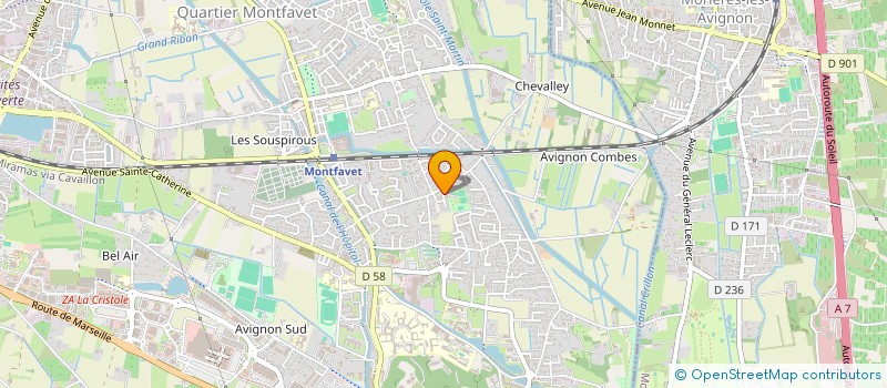 localisation de l'entreprise MONSIEUR JEAN-YVES VU  AVIGNON