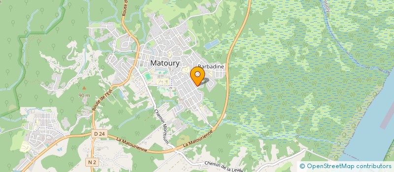 localisation de l'entreprise MONSIEUR JEAN-YVES ZAIRE  MATOURY