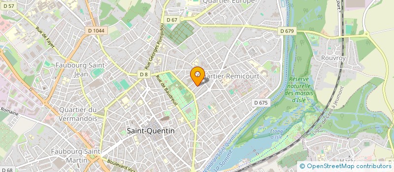 localisation de l'entreprise MONSIEUR JEAN YVON BERIOT à SAINT-QUENTIN