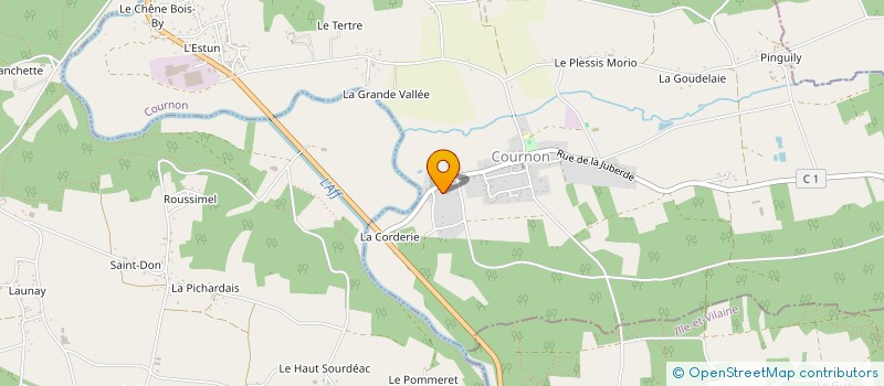 localisation de l'entreprise MONSIEUR JEAN-YVON CORNIC à LA GACILLY