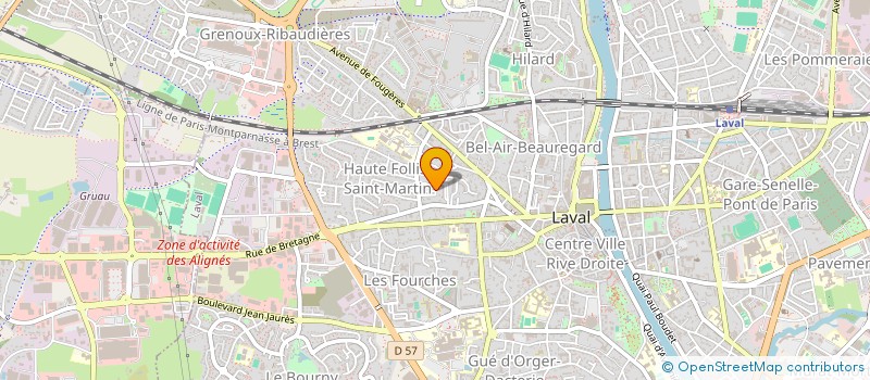 localisation de l'entreprise MONSIEUR JEAN-YVON LE MANCHEC à LAVAL