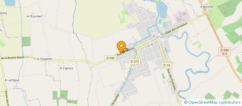 localisation de l'entreprise MONSIEUR JEAN ZAGO  PLAISANCE