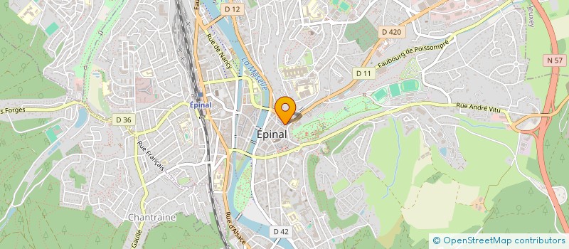 localisation de l'entreprise MONSIEUR JEAN ZANIN à EPINAL