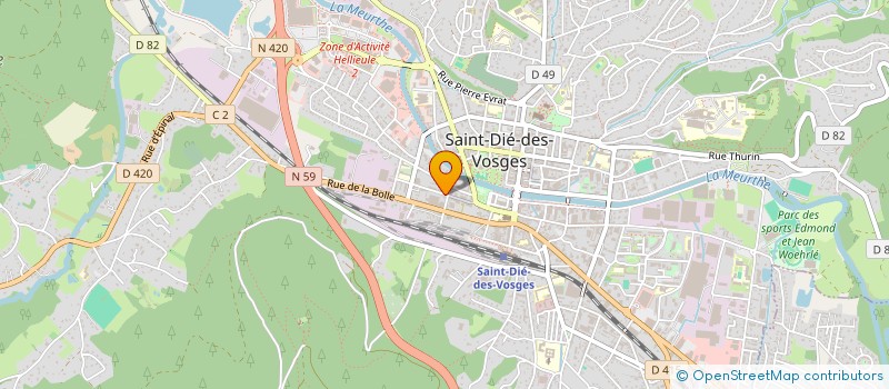 localisation de l'entreprise MONSIEUR JEAN ZANNIER à SAINT-DIE-DES-VOSGES