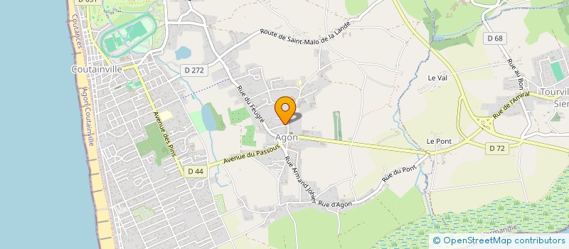 localisation de l'entreprise MONSIEUR JEAN ZIEGLER  AGON-COUTAINVILLE