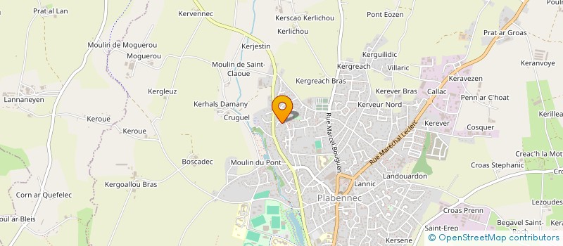 localisation de l'entreprise MONSIEUR JEANBAPTISTE FROIDEFOND  PLABENNEC