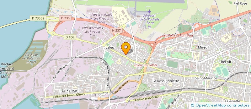 localisation de l'entreprise MONSIEUR JEANCHARLES MAILHE  LA ROCHELLE