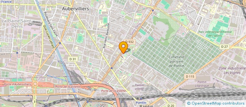 localisation de l'entreprise MONSIEUR JEANCY KENA KALONGO  PANTIN