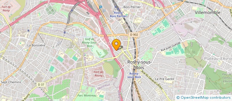 localisation de l'entreprise MONSIEUR JEANINE GUARNIERI à ROSNY-SOUS-BOIS