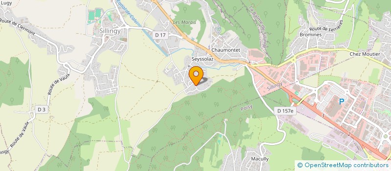 localisation de l'entreprise MONSIEUR JEANNOD CRAMPON  SILLINGY