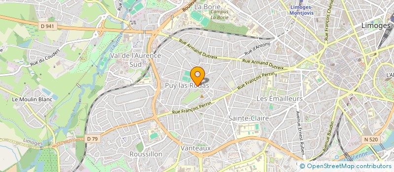 localisation de l'entreprise MONSIEUR JEANNOT QUIAU à LIMOGES
