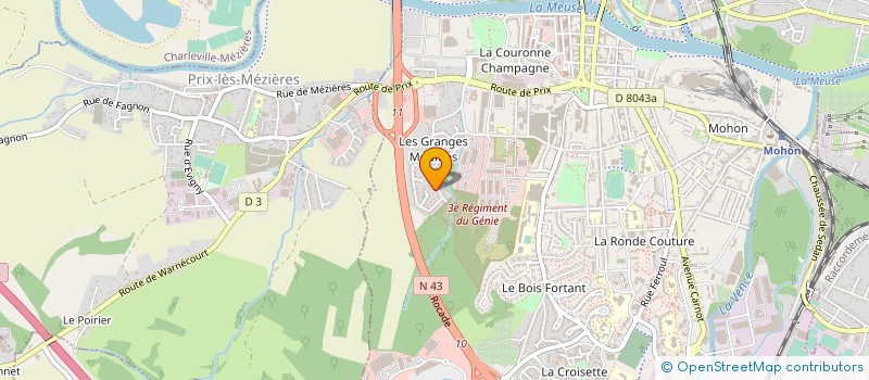 localisation de l'entreprise MONSIEUR JEANNY BILLAUDEL à CHARLEVILLE-MEZIERES