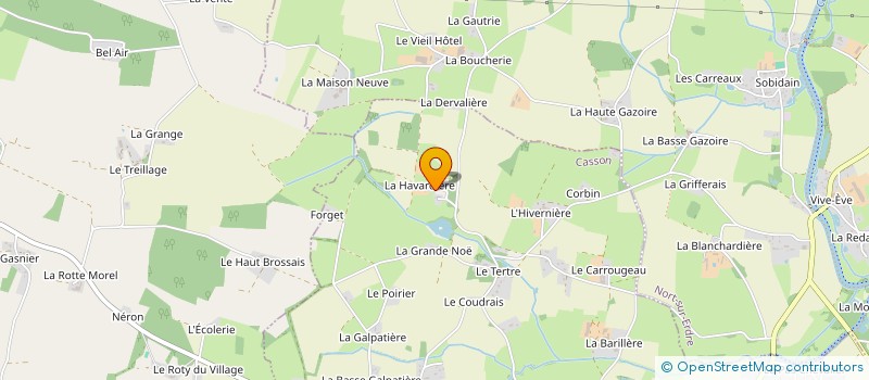 localisation de l'entreprise MONSIEUR JEANPIERRE RINCE  CASSON