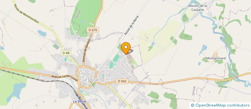 localisation de l'entreprise MONSIEUR JEASON FONTAINE  LE DORAT