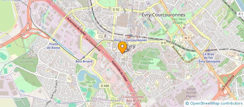 localisation de l'entreprise MONSIEUR JED DIARI  EVRY-COURCOURONNES