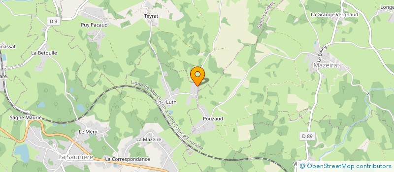 localisation de l'entreprise MONSIEUR JEFERSON SANTO  LA SAUNIERE