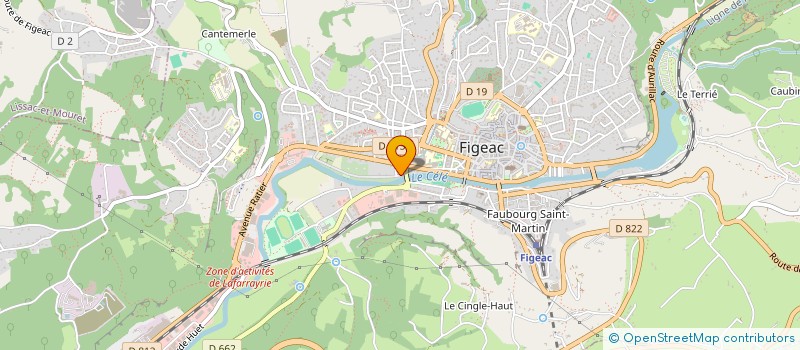 localisation de l'entreprise MONSIEUR JEFF BUFFIERE  FIGEAC