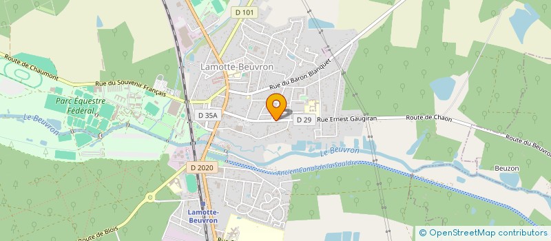 localisation de l'entreprise MONSIEUR JEFF DUBOSC  LAMOTTE-BEUVRON