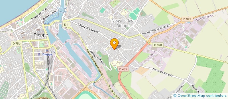 localisation de l'entreprise MONSIEUR JEFF MASSYRE  DIEPPE