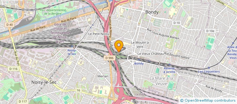 localisation de l'entreprise MONSIEUR JEFFERSON DE JESUS JARDIM DA SILVA  BONDY