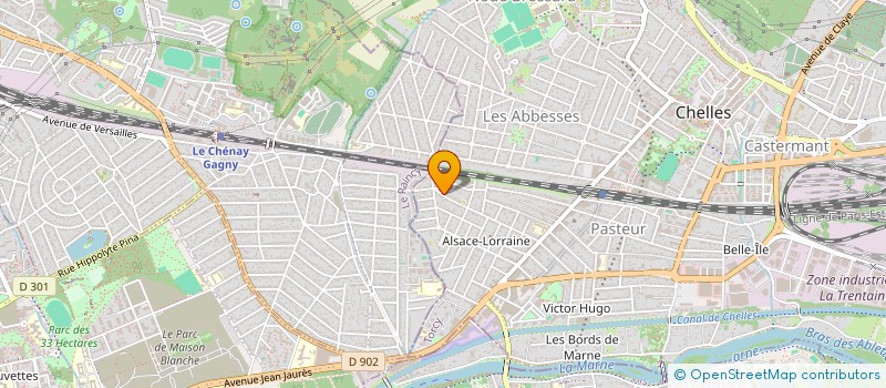 localisation de l'entreprise MONSIEUR JEFFERSON FABRICIO  CHELLES