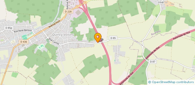 localisation de l'entreprise MONSIEUR JEFFERSON FERON  QUINCY-VOISINS