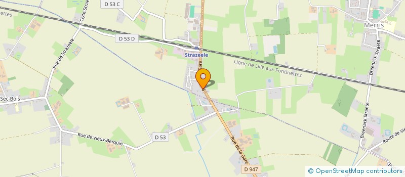 localisation de l'entreprise MONSIEUR JEFFERSON LEFEVRE  STRAZEELE