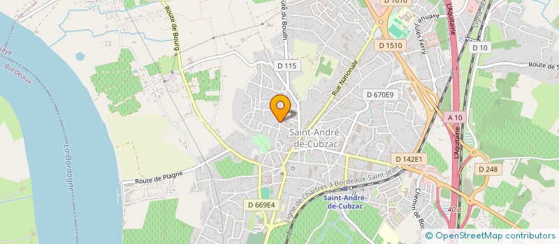 localisation de l'entreprise MONSIEUR JEFFERSON LOUIS  SAINT-ANDRE-DE-CUBZAC