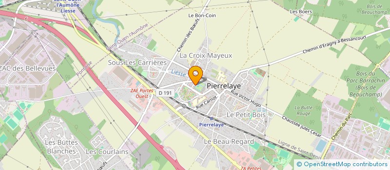 localisation de l'entreprise MONSIEUR JEFFERSON TABE ATONG  PIERRELAYE