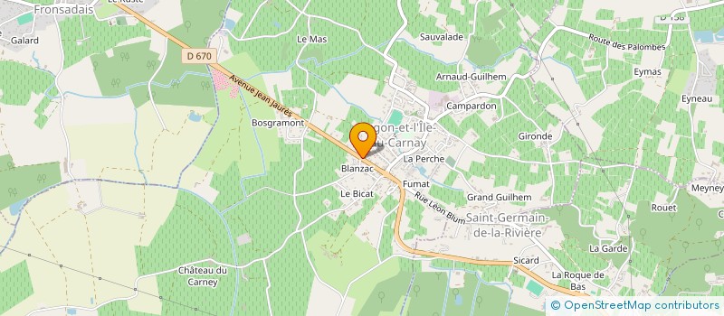 localisation de l'entreprise MONSIEUR JEFFREY BALE  LUGON-ET-L'ILE-DU-CARNAY