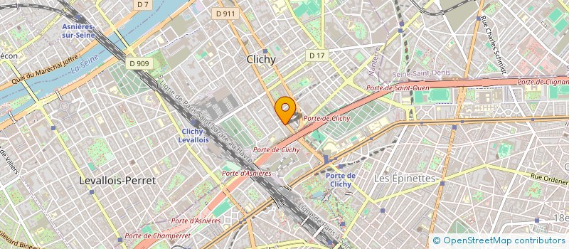 localisation de l'entreprise MONSIEUR JEFFREY CHAIBLAINE à CLICHY